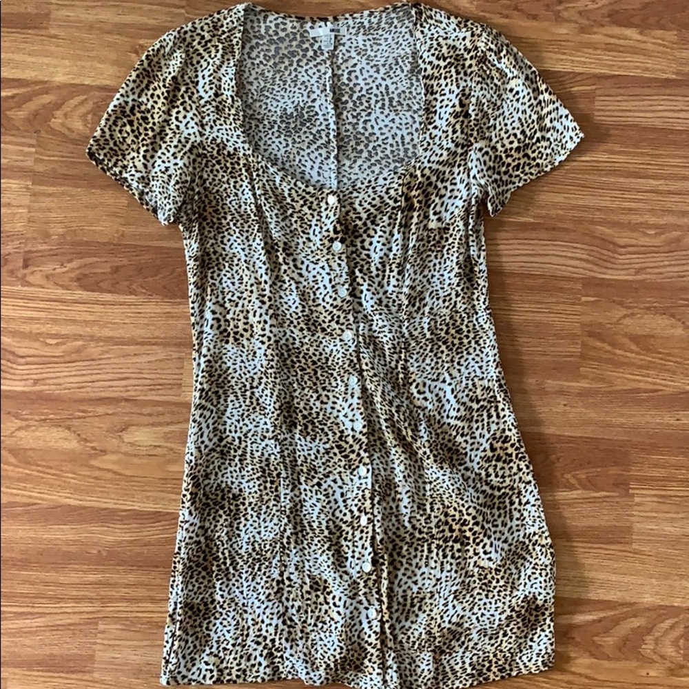 leopard print dress